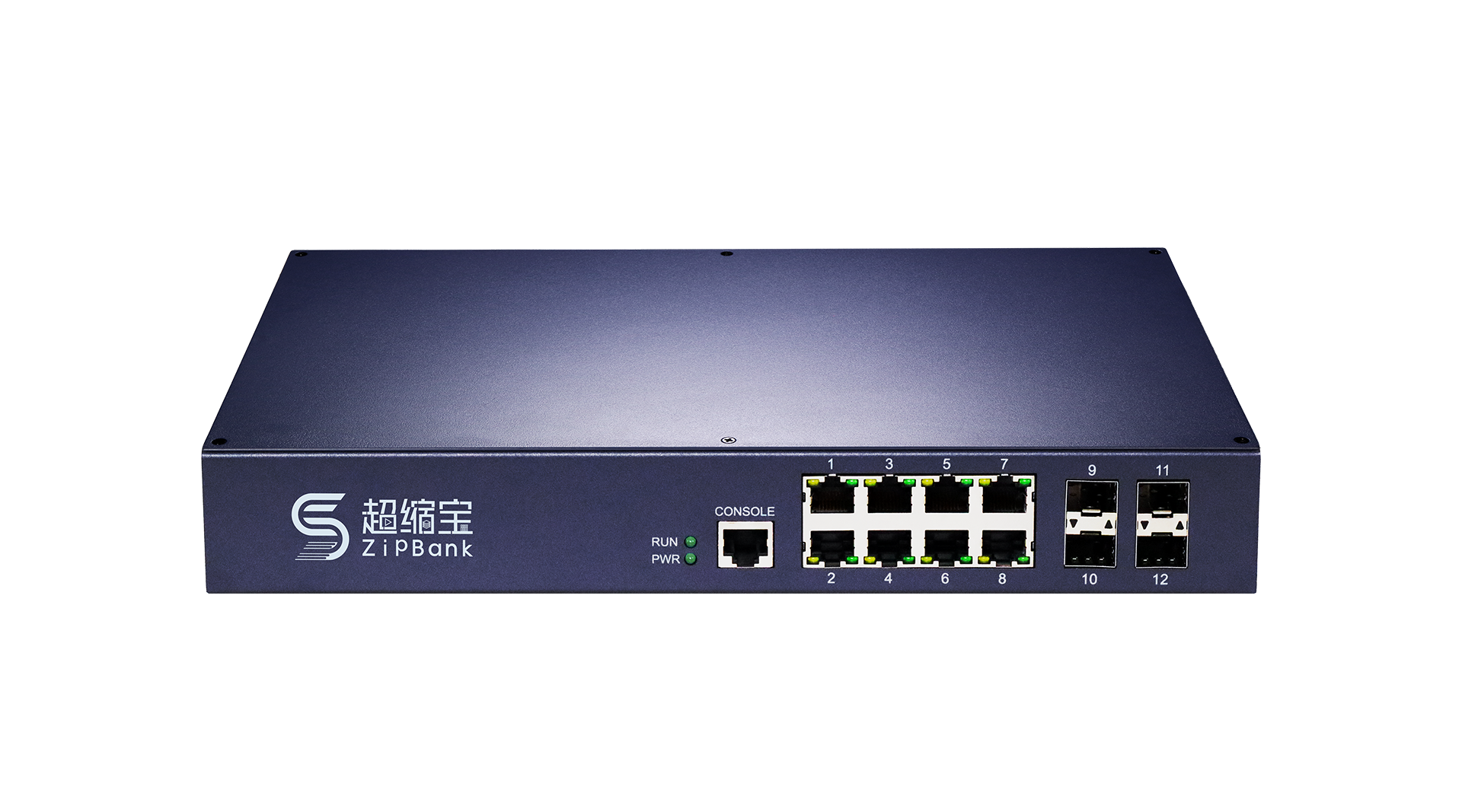 ZipBank 8-port switch